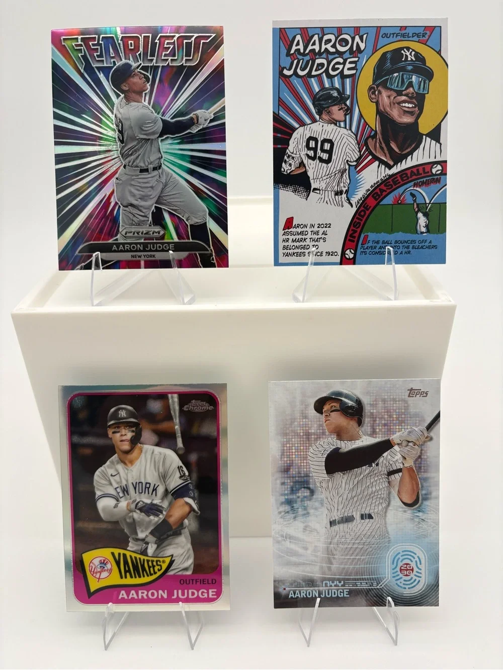 Aaron Judge Yankees 4-Card Lot 🔥 Inserts 🔥 Panini & Topps - Picture 1 of 9